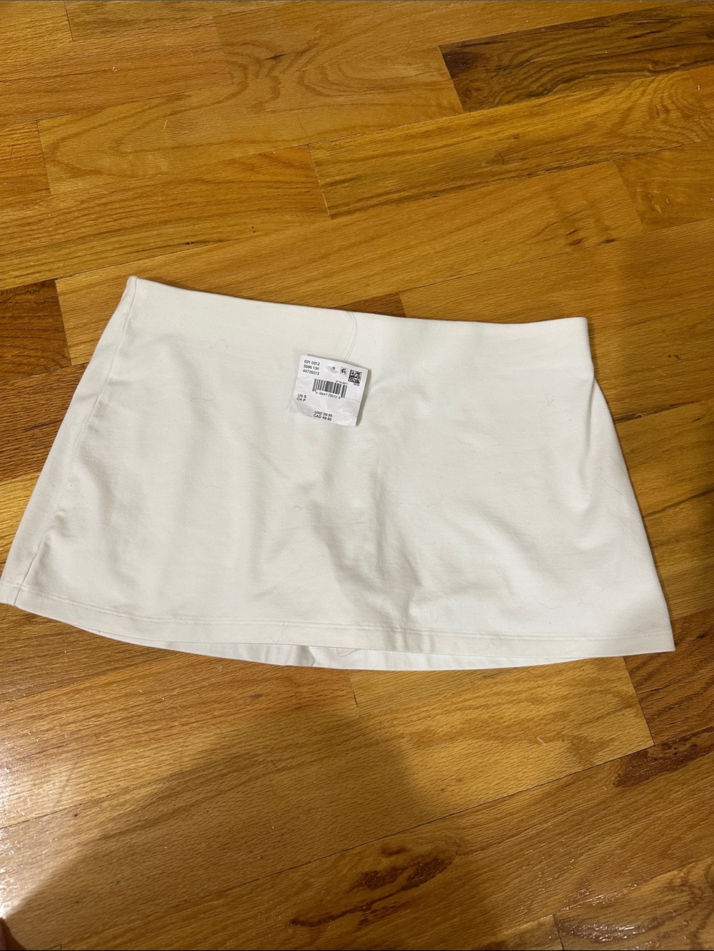 American Eagle Outfitters White Low Rise It Knit  Micro Skirt